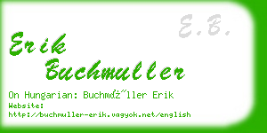 erik buchmuller business card